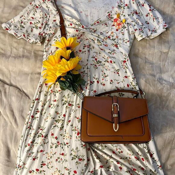 Faded Pose Pants - White Floral Romper